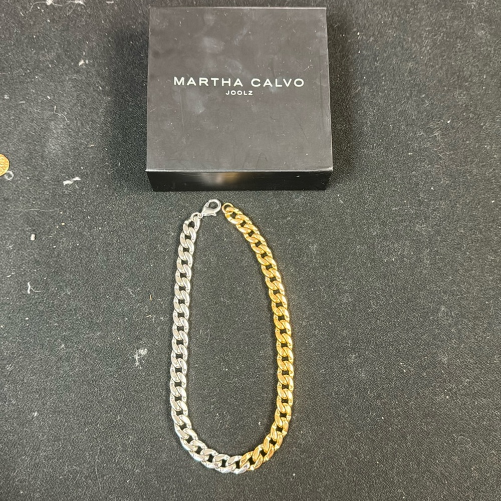 Martha Calvo two toned chain gold and silver